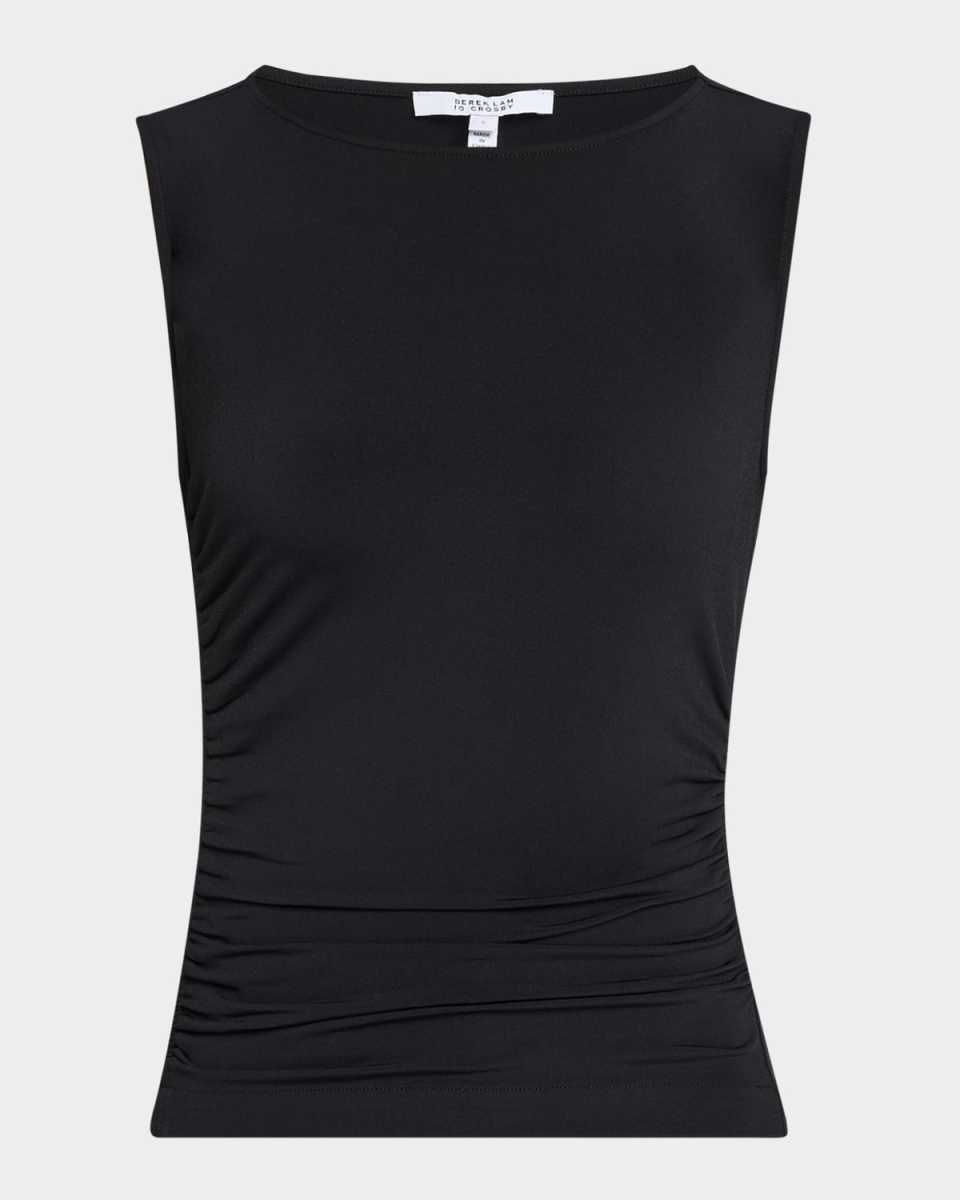 Sophia Sleeveless Matte Jersey Tee
